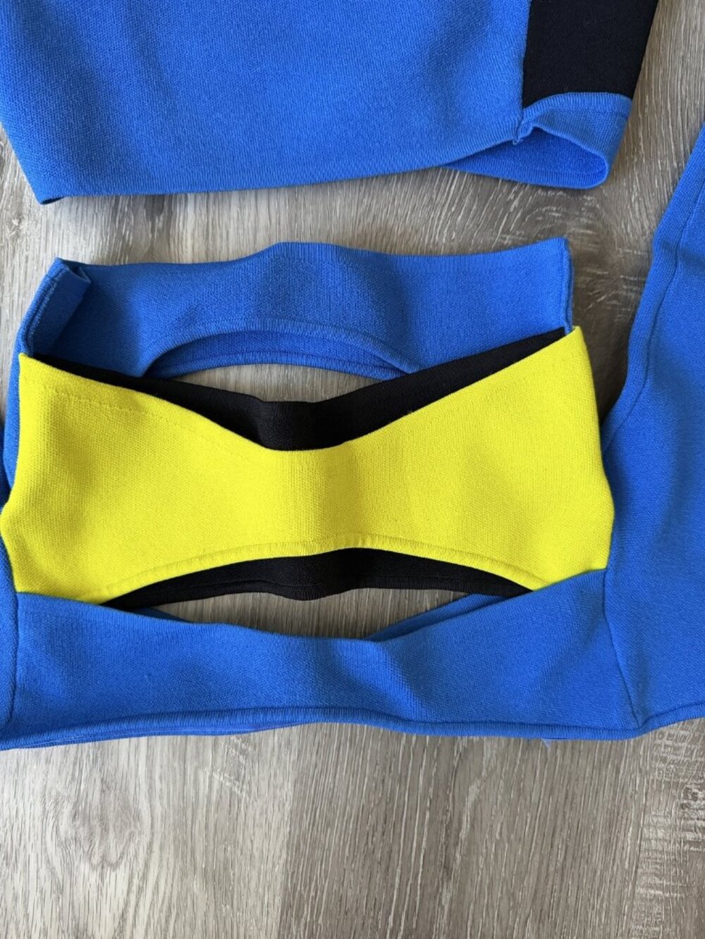 adidas by Stella McCartney Blue Colorblock Crop Top Skirt Set | XS - Picture 3 of 4